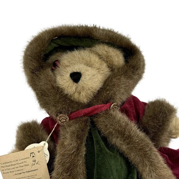 Boyds Bears & Friends "Mrs. Baybeary" Collectible Teddy Bear With Hooded Cape - Picture 7 of 8